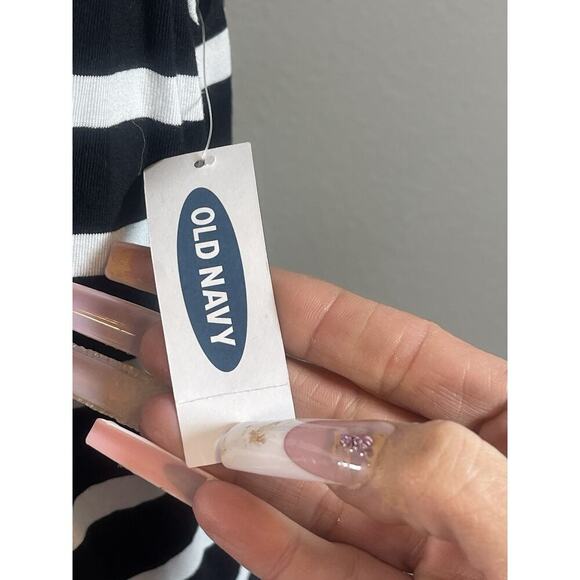 New Summer Boho Old Navy, Black And White Striped Sleeveless Tank Dress XL NWT​​ - Picture 5 of 10